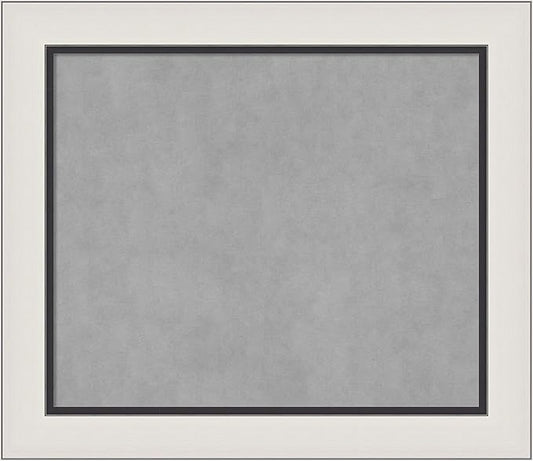 Amanti Art Silver Framed Magnetic Board 26x30 Medium Vision Board by AmantiArt