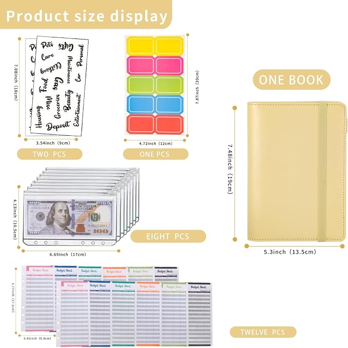 NICOOTH Budget Binder A6 Money Saving Binder - Image 2