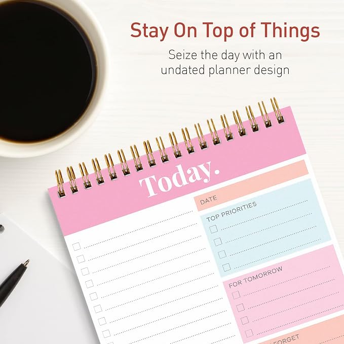 Sweetzer & Orange Daily & Weekly To Do List Notepad – Undated Work Planner & - Image 7