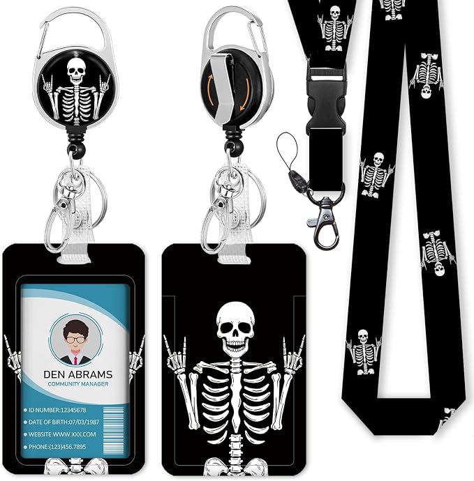 Piefly Lanyards for Id Badges, Funny Badge Holder by Piefly