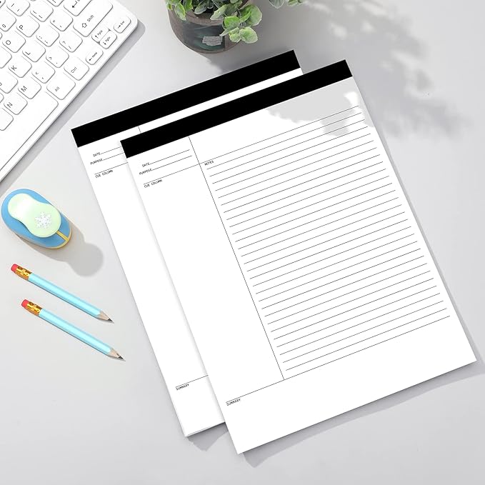 Outus 8 Pack Legal Pads 8.5" x 11.75" 50 Sheets/writing Notepad - Image 2