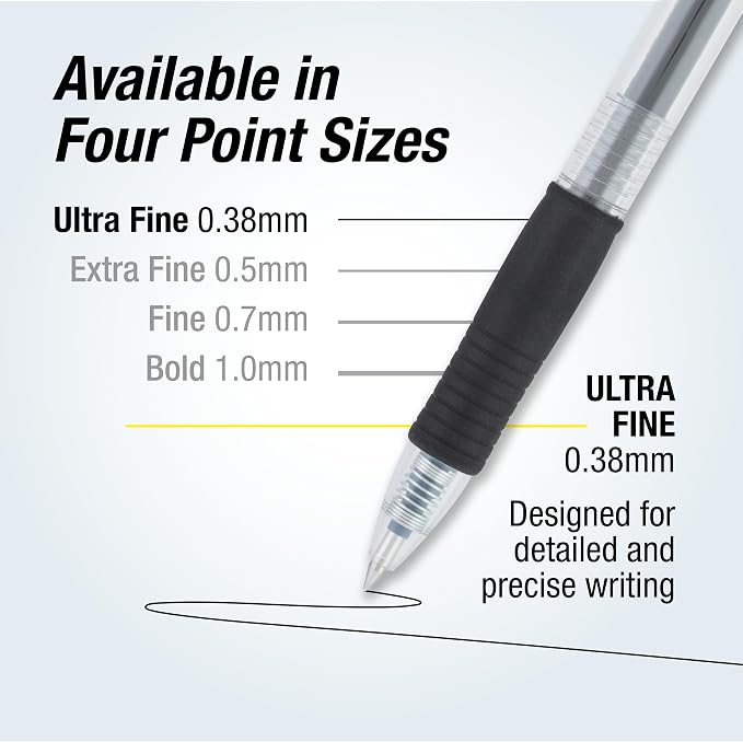 Pilot G2 Premium Refillable and Retractable Rolling Ball Gel Pens, Ultra Fine - Image 6