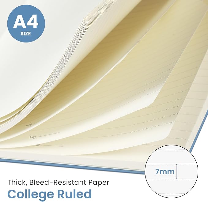 Taja Spiral Lined Notebook, 8.5"x11" Notebooks - Image 2