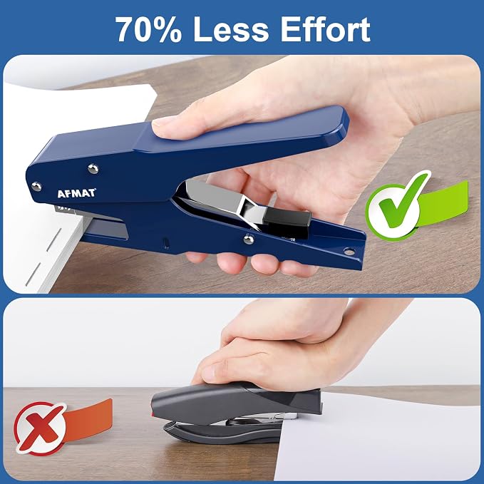 AFMAT Effortless Plier Stapler, Metal 35 Sheet Stapling Plier, 15000+ Stapling - Image 2