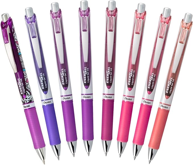 Pentel EnerGel RTX Retractable Liquid Gel Pen, Passion Expressions Pack - Image 2