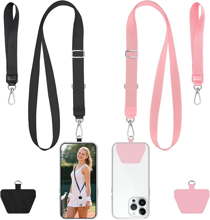 takyu Phone Lanyard, 2 Pack Adjustable Anti-Drop Neck/Wrist Strap by Takyu