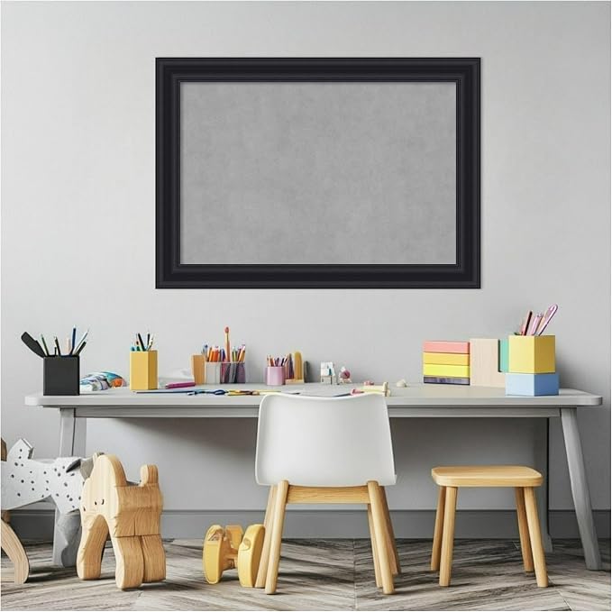 Amanti Art Black Framed Magnetic Board 20x28 Medium Vision Board - Image 5