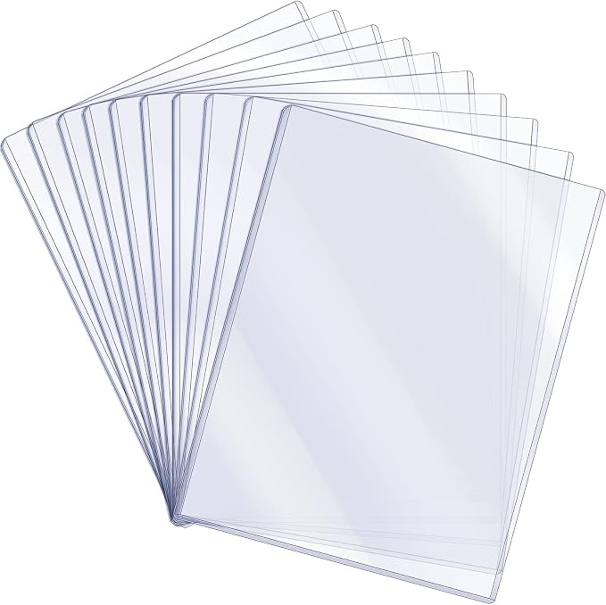 Jecery 10 Pack 8.5 x 11 Inch Rigid Sheet Protectors, Certificates and by Jecery