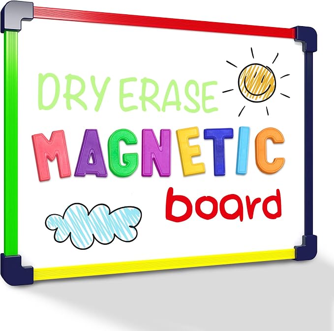 SCRIBBLEDO Colored Frame Magnetic Dry Erase White Board 9" X 12" WHITEBOARD by Scribbledo