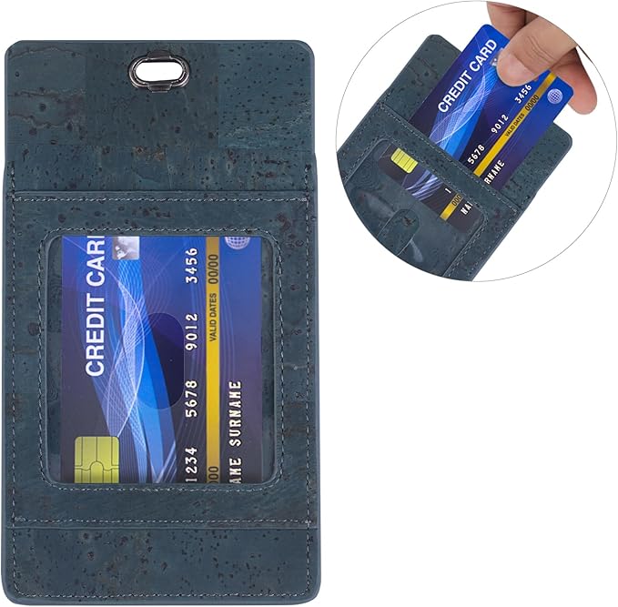 Premium Portuguese Cork Pocket Protector for Men | Multi-Use Pocket Protectors for Shirts and Lab Coats | For Pen, Pencils, Pointers, and More | 1 Pack Blue Pocket Organizer Protector-DeskLoop Office