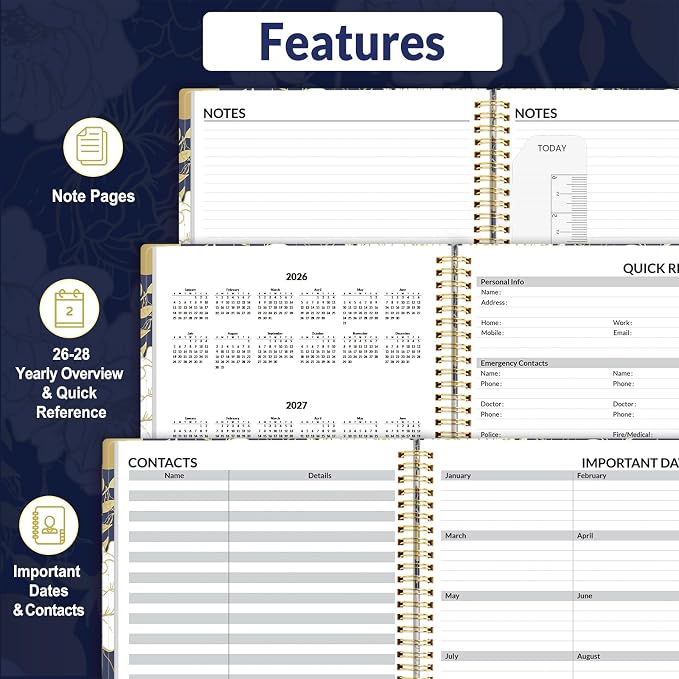 SUNEE 2026 Appointment Book, Quarter-Hourly, Weekly & Monthly - Image 5