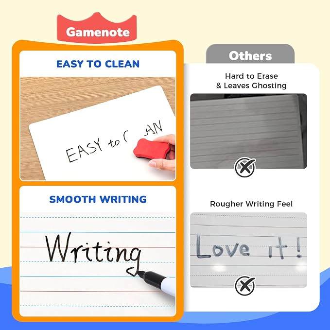GAMENOTE 6 Pack Small Dry Erase Boards - Image 4