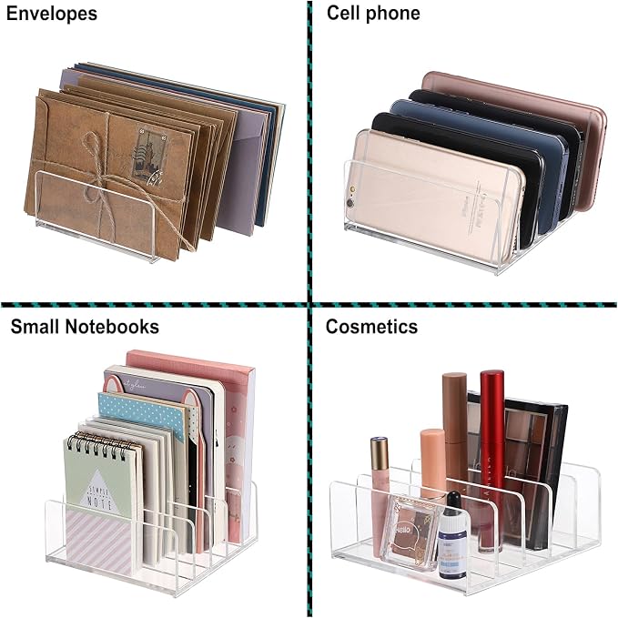 Hipiwe 2-Pack Acrylic File Organizer - Image 5
