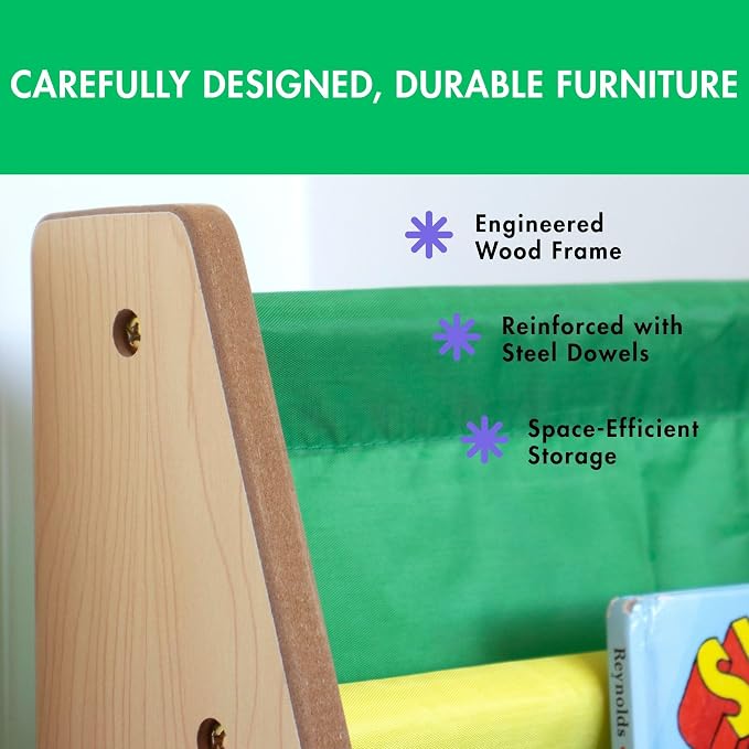 Humble Crew Kids Bookshelf, 4-Tier Front-Facing Book Display Organizer - Image 6