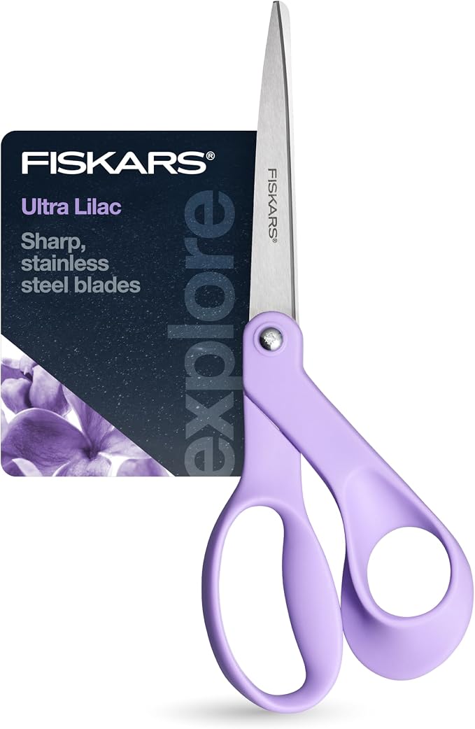 Fiskars Ultra Lilac Scissors, Explore Design Collection, High-Grade Stainless by Unknown