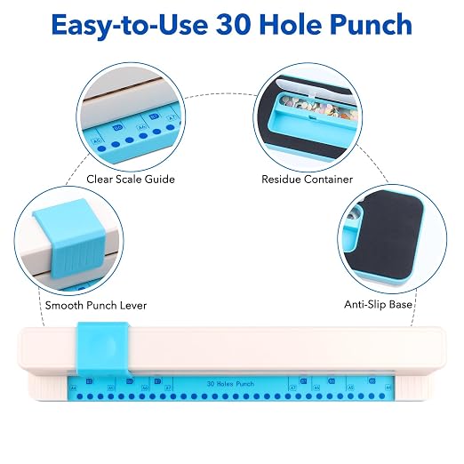 2Pcs/Set 30 Holes Binding Punch - Image 8