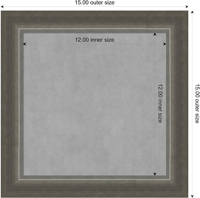 Amanti Art Silver Framed Magnetic Board 15x15 X-Small Vision Board - Image 4