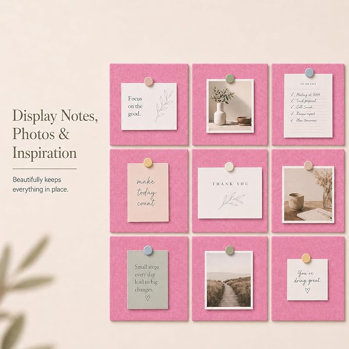 Felt Bulletin Board Tiles, Cork Board Alternative, 48 x 36 in | 0.35 in modular - Image 5