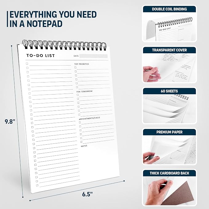 To Do List Notepad 3 Pack: Has Multiple Functional Sections - Image 4