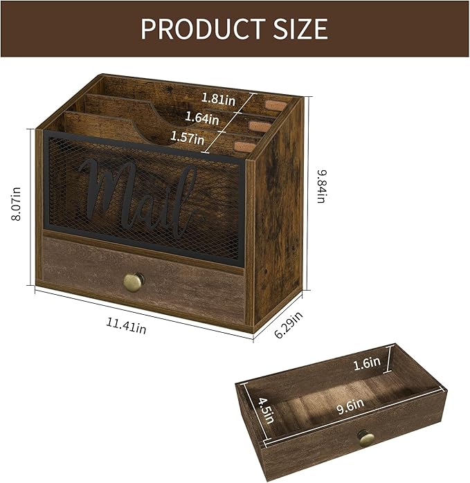 YINMIT Mail Organizer Countertop - Image 3