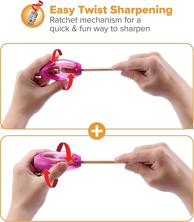 Bostitch Office Pencil Sharpener, Twist-n-Sharp - Image 6