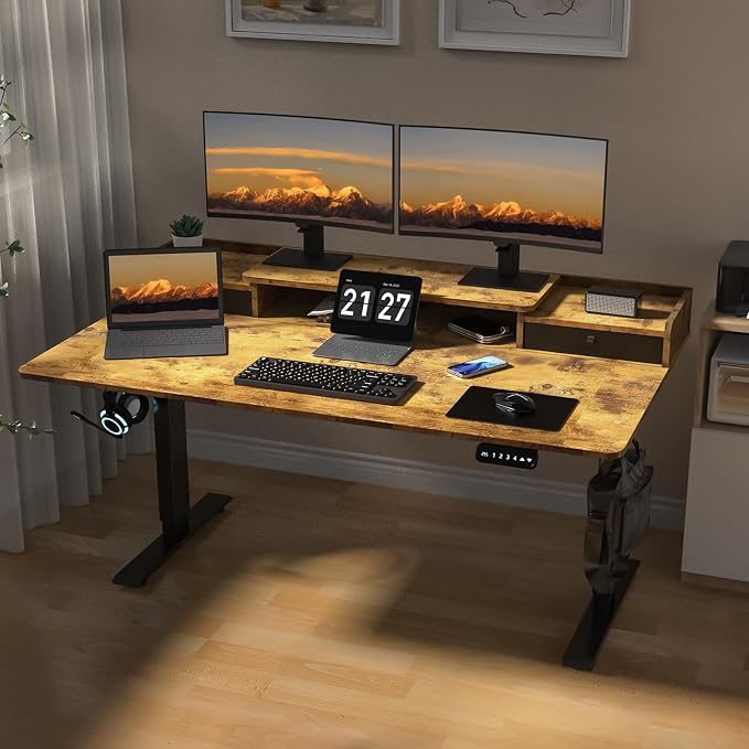 ExaDesk 63 x 30 Inch Electric Standing Desk - Image 7