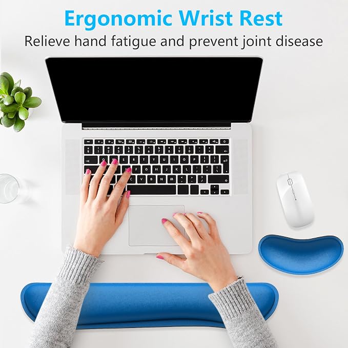 Dapesuom Enlarge Keyboard Wrist Rest, Memory Foam Wrist Cushion - Image 6