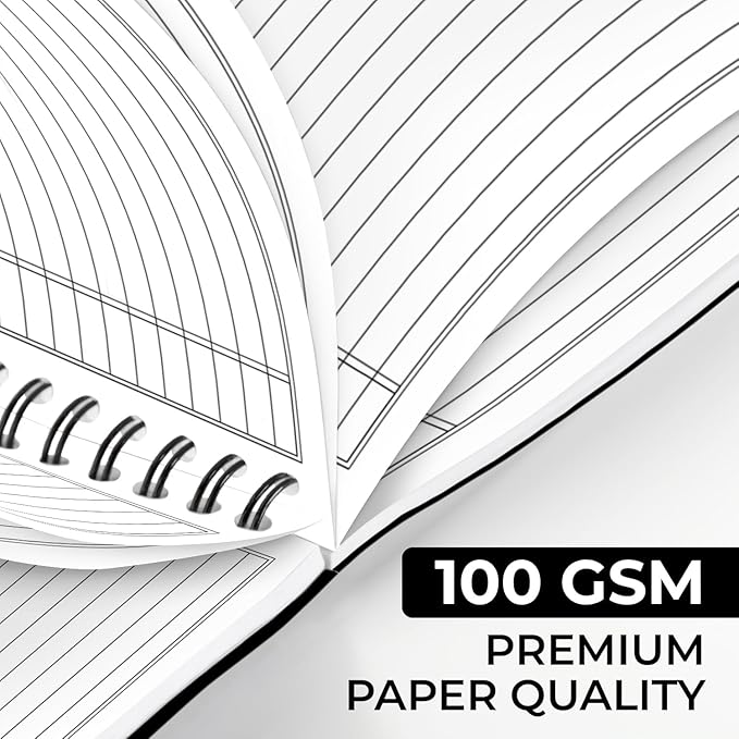 48 Pack Spiral Notebook, 5.8 x 8.3, 120 Pages (60 Sheets),100 GSM Paper Ruled Notebooks, Water Resistant Black Cover, Bulk A5 Journal for Women & Men, Daily Wrting Small Book, School, Office-DeskLoop Office