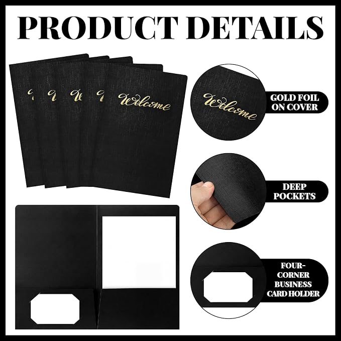 Affrolling 50 Pack 6 x 9 Inch Welcome Pocket Folders Church Visitor Welcome - Image 4