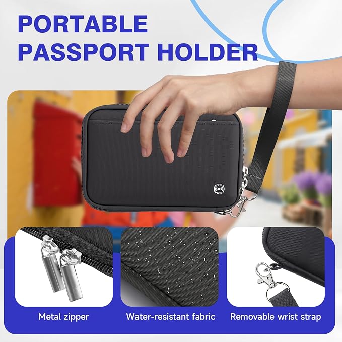 WALNEW Family Passport Holder for 5 - Image 3