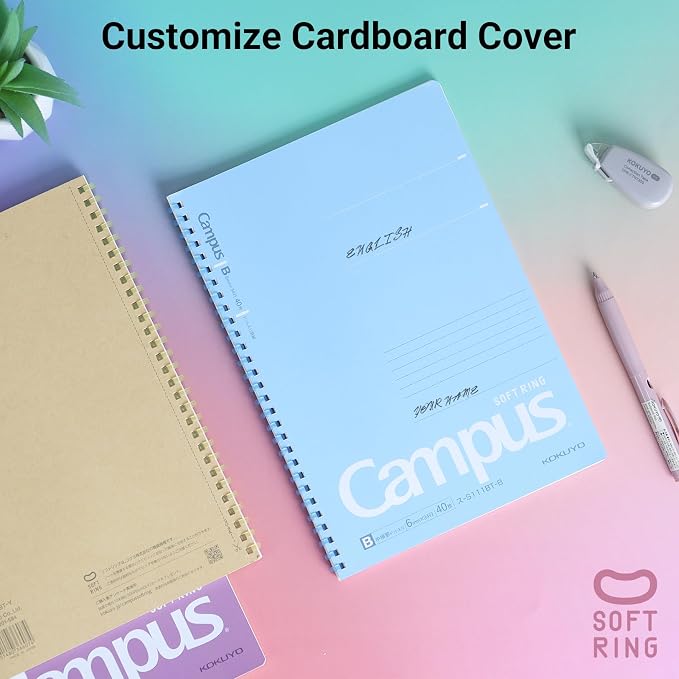 KOKUYO Spiral Lined Notebook, 5 Pack 8.3'' x 5.8'' Pastel Journal A5 Campus - Image 6