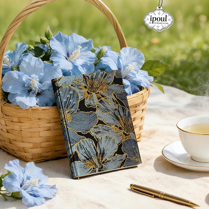 ipoul Floral Notebook, Wide Rule, Lined Paper, Journal - Image 7