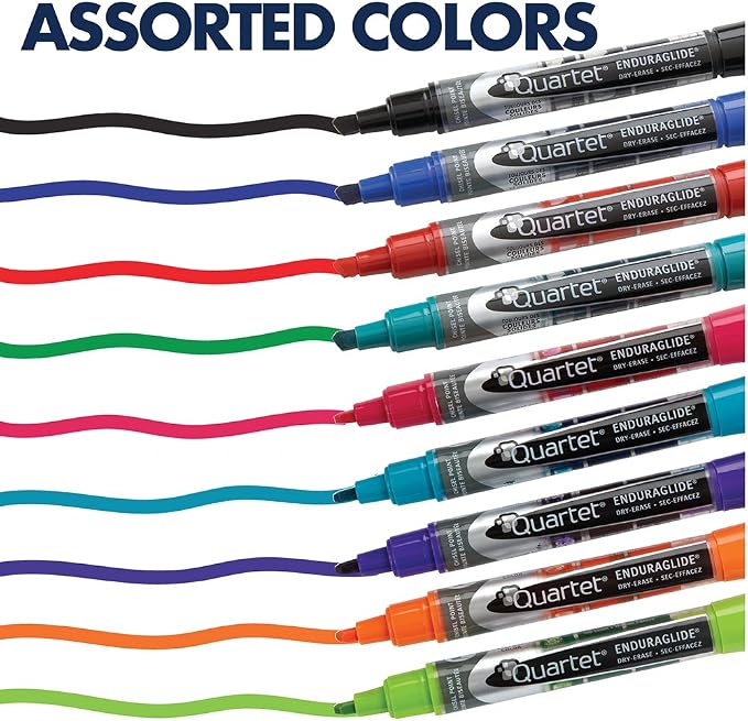Quartet Dry Erase Markers, Fine Tip, EnduraGlide, 12 Pack - Image 7