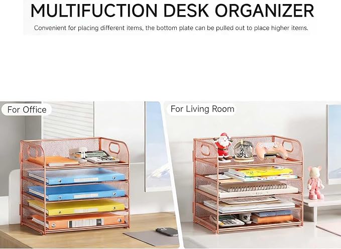 5 Tray Paper Organizer Letter Tray - Image 6