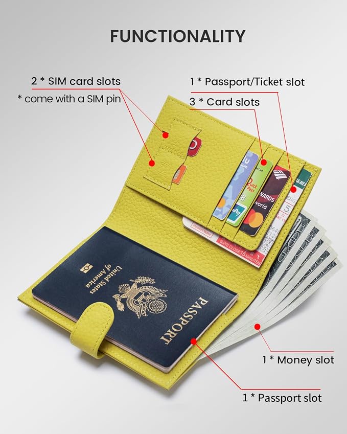 Karmiir RFID Passport Holder Travel Wallet - Image 2
