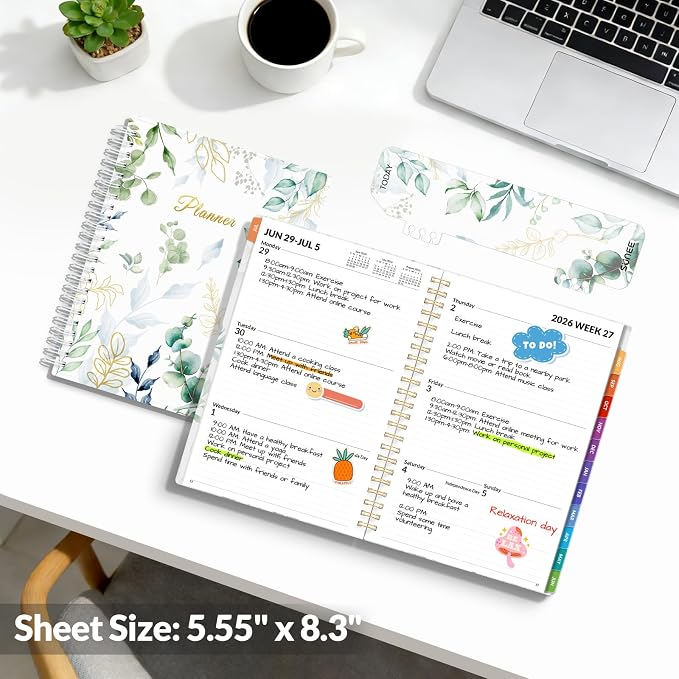 SUNEE Academic Planner 2026-2027 – Weekly & Monthly Planner, July 2026 to June - Image 6