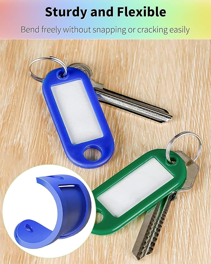 Uniclife 40 Pack Tough Plastic Key Tags - Image 4