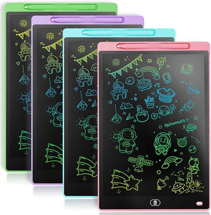 Genialba LCD Writing Tablet 8.5-Inch Colorful Doodle Board, Toddler Learning by Genialba