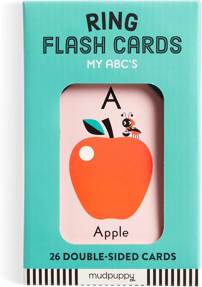 Mudpuppy My ABC's — Ring Flashcards 26 Durable Double Sided Alphabet Cards And - Image 2