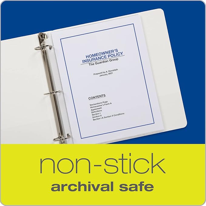 Oxford Sheet Protectors, 100 Pack, Letter Size, Heavy Duty Clear Sheet - Image 5