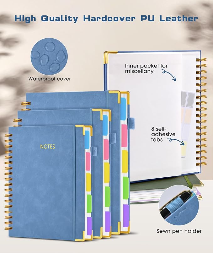 Hardcover Spiral Notebook 8.5"x11" Journal - Image 3