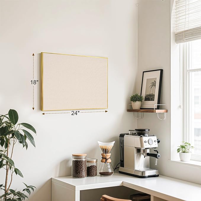 Fabric Bulletin Board, Upgraded Canvas Surface, Wall Mounted, - Image 2