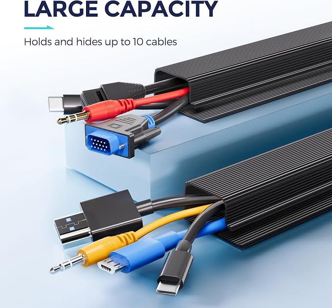 Delamu 2 Pack Safe & Tidy Cable Management Solution - Image 6
