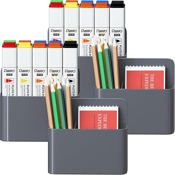Magnetic Dry Erase Marker Holder, Magnetic Pen Holder Whiteboard Pen Holder Dry by Marbrasse