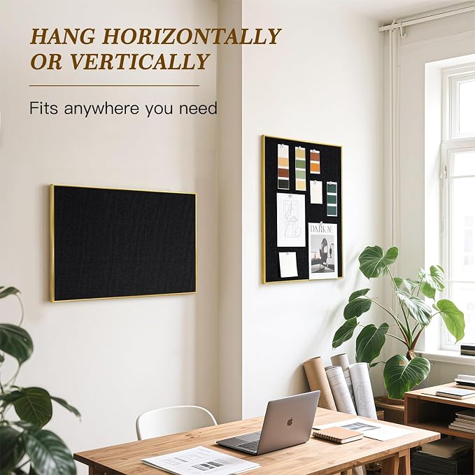 Fabric Bulletin Board, Upgraded Canvas Surface, Wall Mounted, - Image 5