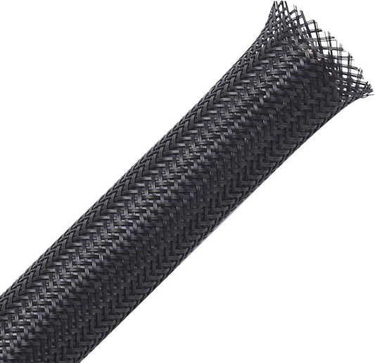 100ft - 1 inch PET Expandable Braided Sleeving – Black – Alex Tech Braided by AlexTech