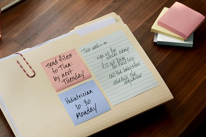 Post-it Sticky Notes, 4x6 in, Sweet Sprinkles | 100% Recycled Material | Clean - Image 4