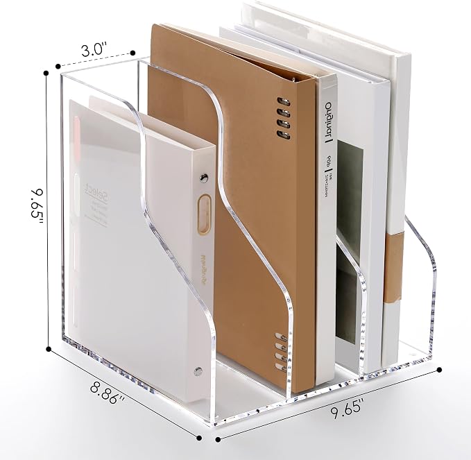 SANRUI Acrylic File Organizer, Desk Organizer - Image 2