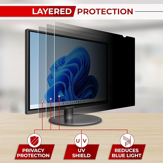 SightPro 22 Inch 16:10 Computer Privacy Screen Filter - Image 8