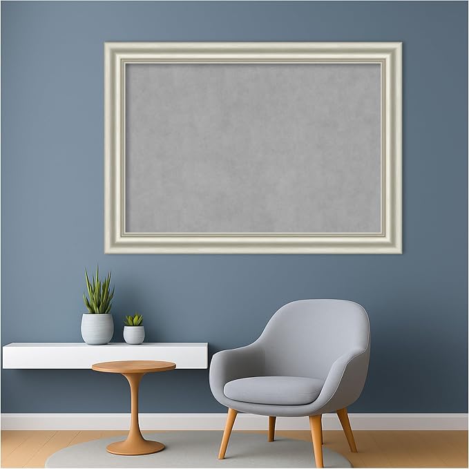 Amanti Art Silver Framed Magnetic Board 30x42 Large Vision Board - Image 5